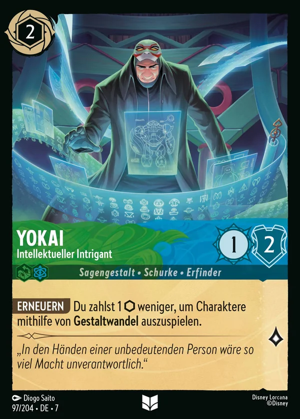 Yokai - Intellektueller Intrigant — Disney Lorcana Charakter card from Archazia's Island