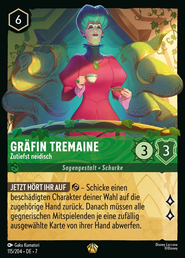Gräfin Tremaine - Zutiefst neidisch — Disney Lorcana Charakter card from Archazia's Island