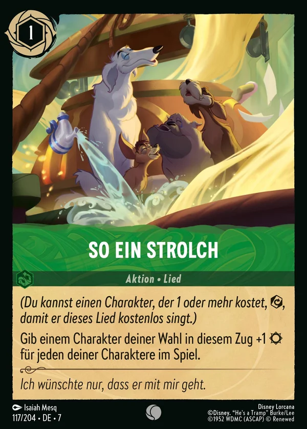 So ein Strolch — Disney Lorcana Aktion card from Archazia's Island