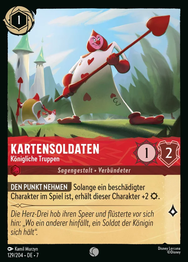 Kartensoldaten - Königliche Truppen — Disney Lorcana Charakter card from Archazia's Island