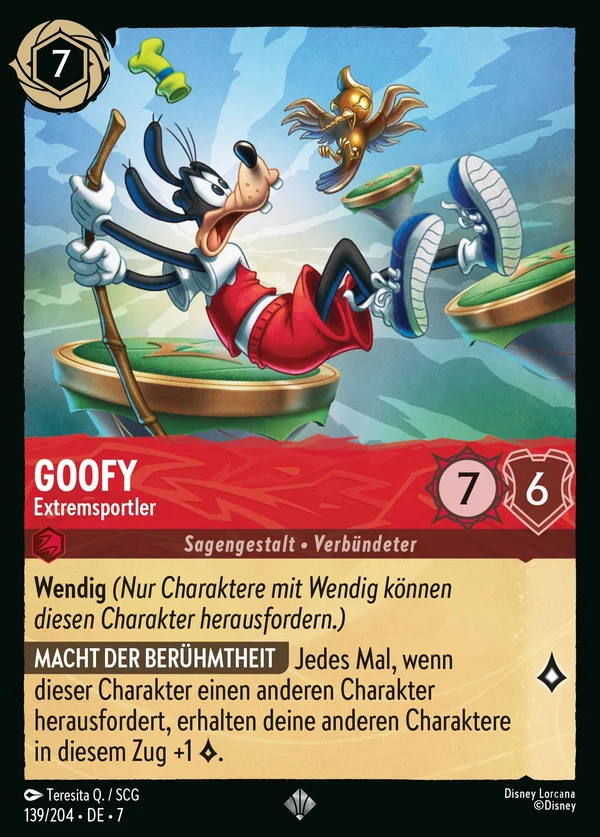 Goofy - Extremsportler — Disney Lorcana Charakter card from Archazia's Island