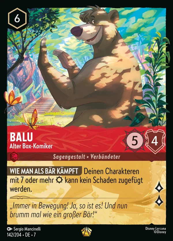 Balu - Alter Box-Komiker — Disney Lorcana Charakter card from Archazia's Island