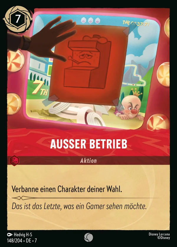 Ausser Betrieb — Disney Lorcana Aktion card from Archazia's Island