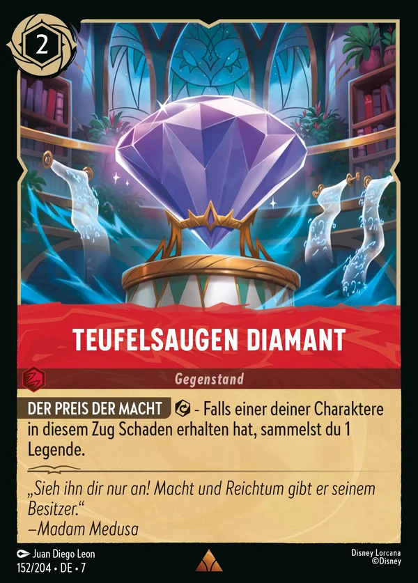 Teufelsaugen Diamant — Disney Lorcana Gegenstand card from Archazia's Island