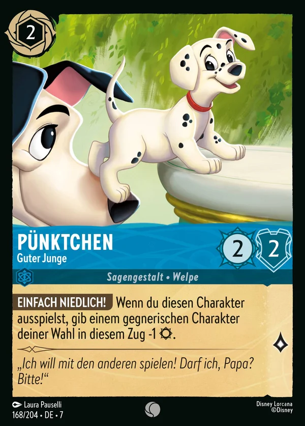 Pünktchen - Guter Junge — Disney Lorcana Charakter card from Archazia's Island