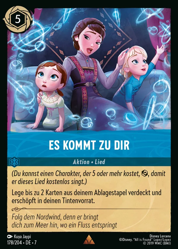 Es kommt zu dir — Disney Lorcana Aktion card from Archazia's Island