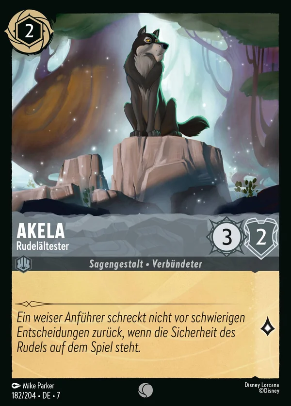 Akela - Rudelältester — Disney Lorcana Charakter card from Archazia's Island