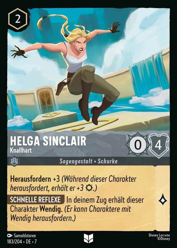 Helga Sinclair - Knallhart — Disney Lorcana Charakter card from Archazia's Island