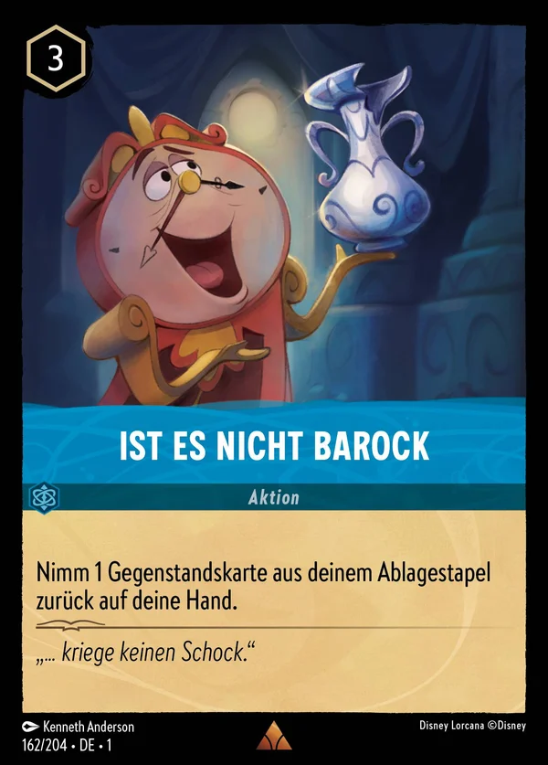 Ist es nicht Barock — Disney Lorcana Aktion card from The First Chapter
