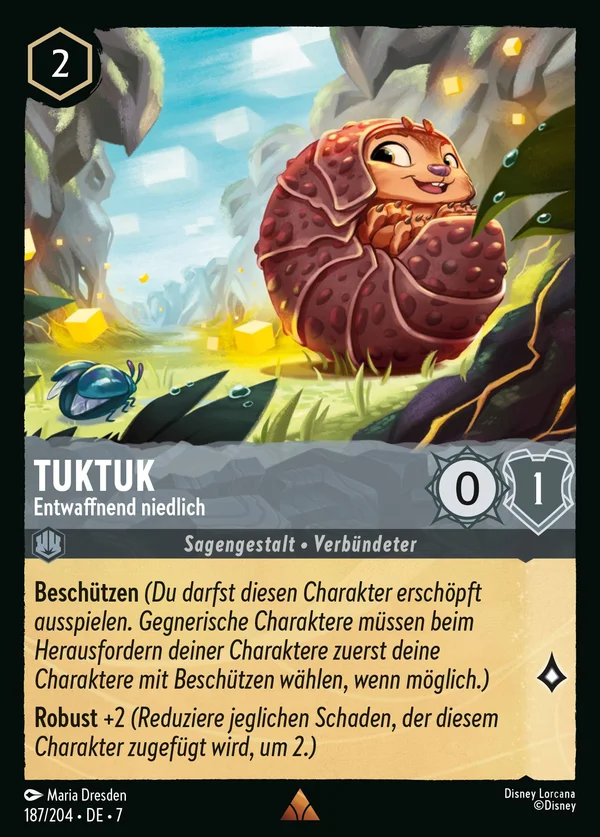 Tuktuk - Entwaffnend niedlich — Disney Lorcana Charakter card from Archazia's Island