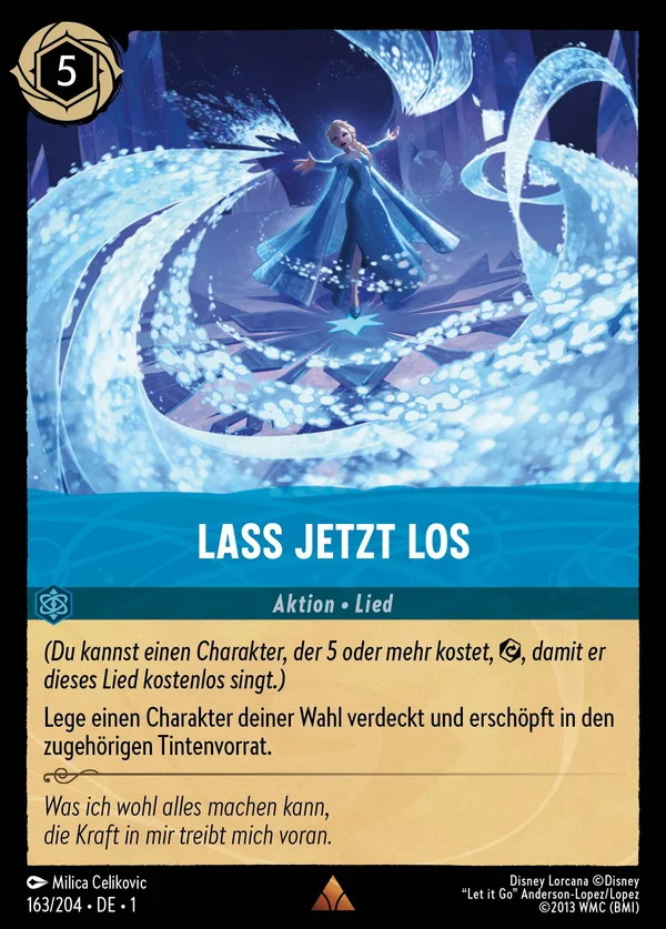 Lass jetzt los — Disney Lorcana Aktion card from The First Chapter