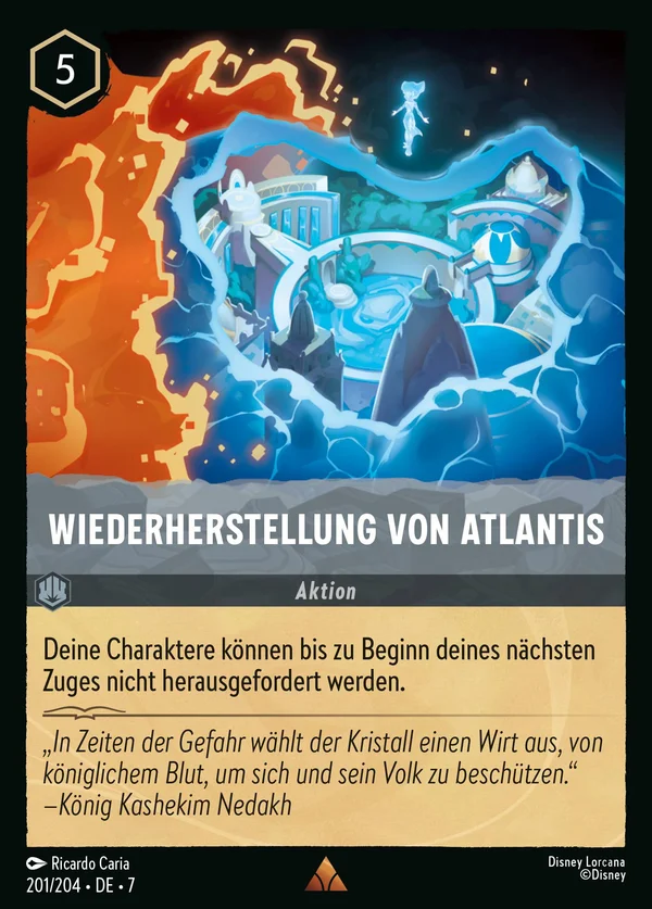 Wiederherstellung von Atlantis — Disney Lorcana Aktion card from Archazia's Island