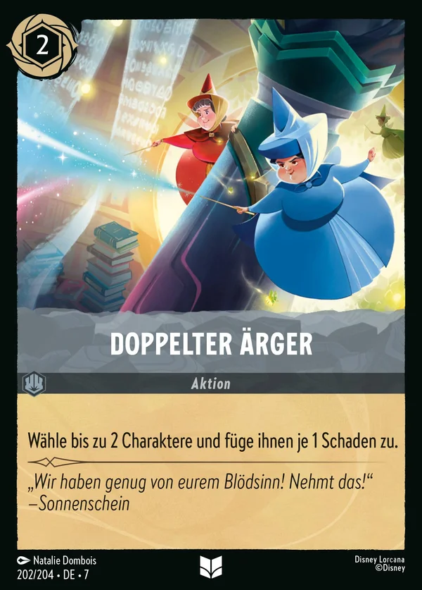 Doppelter Ärger — Disney Lorcana Aktion card from Archazia's Island