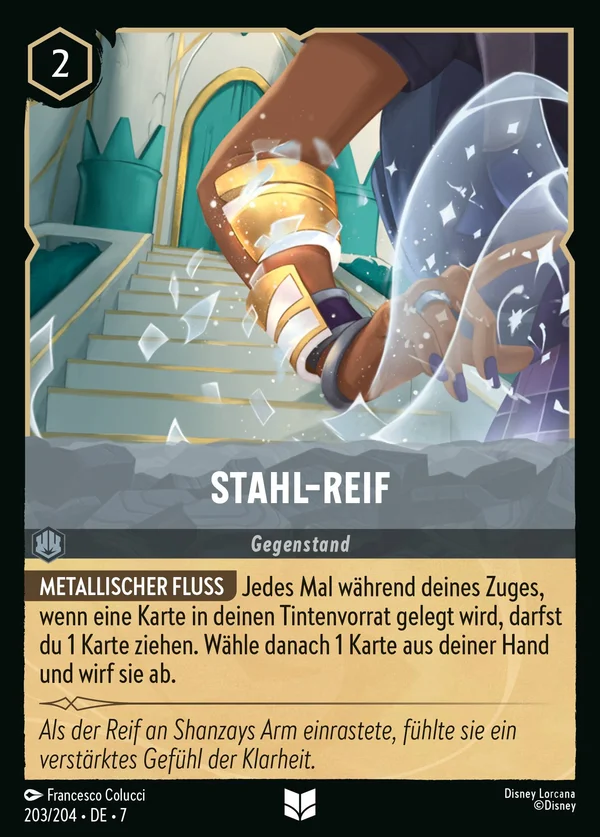 Stahl-Reif — Disney Lorcana Gegenstand card from Archazia's Island