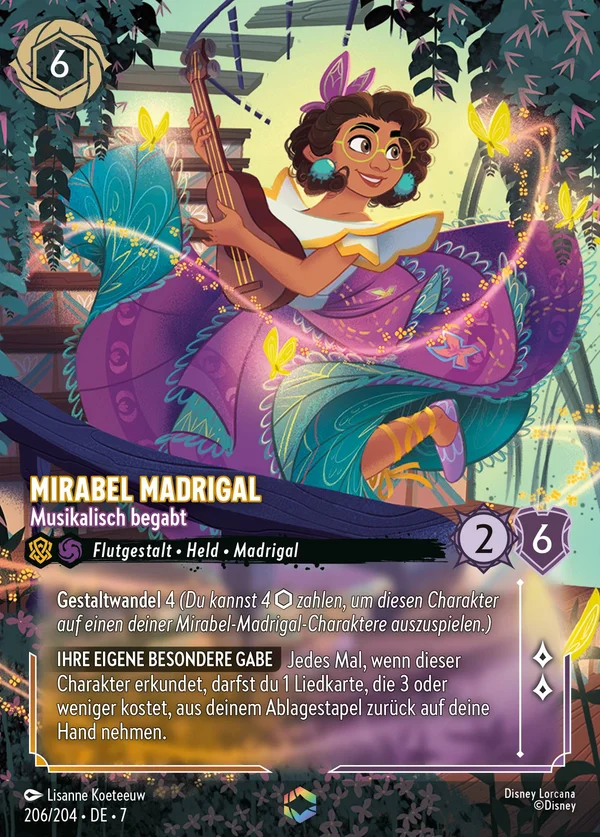 Mirabel Madrigal - Musikalisch begabt — Disney Lorcana Charakter card from Archazia's Island