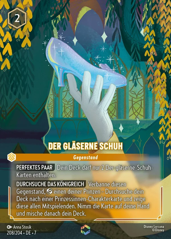 Der gläserne Schuh — Disney Lorcana Gegenstand card from Archazia's Island