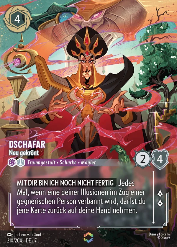 Dschafar - Neu gekrönt — Disney Lorcana Charakter card from Archazia's Island