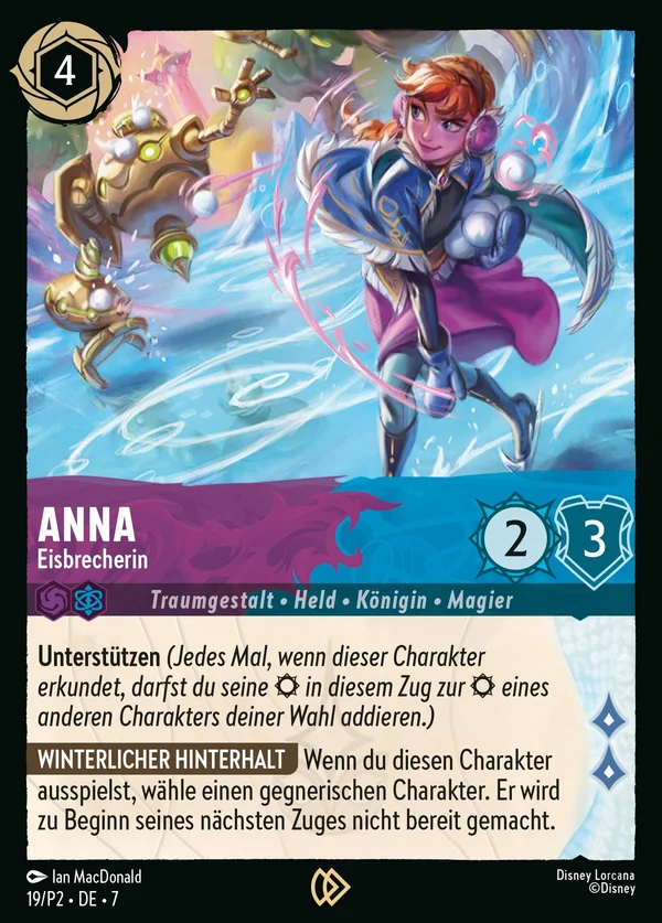 Anna - Eisbrecherin — Disney Lorcana Charakter card from Archazia's Island