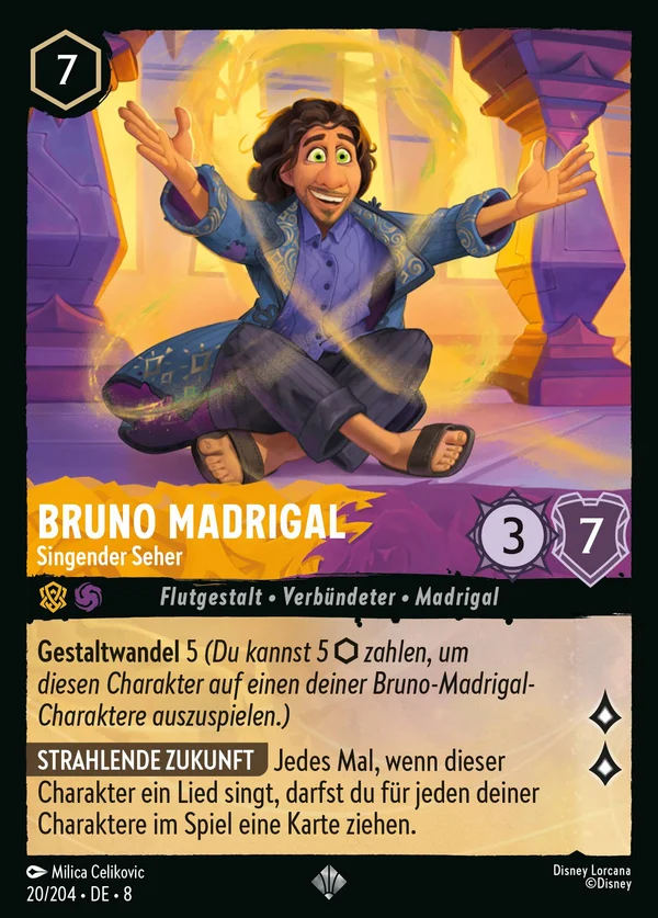 Bruno Madrigal - Singender Seher — Disney Lorcana Charakter card from The Reign of Jafar