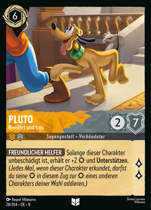 Pluto - Bewährt und treu — Disney Lorcana Charakter card from The Reign of Jafar