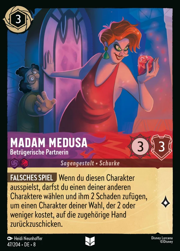 Madam Medusa - Betrügerische Partnerin — Disney Lorcana Charakter card from The Reign of Jafar