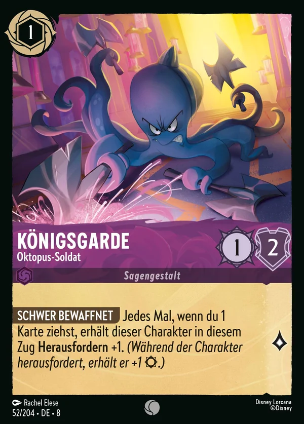 Königsgarde - Oktopus-Soldat — Disney Lorcana Charakter card from The Reign of Jafar