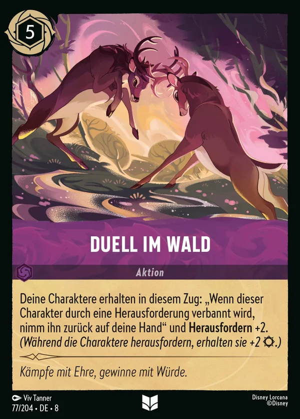 Duell im Wald — Disney Lorcana Aktion card from The Reign of Jafar