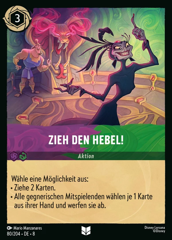 Zieh den Hebel! — Disney Lorcana Aktion card from The Reign of Jafar