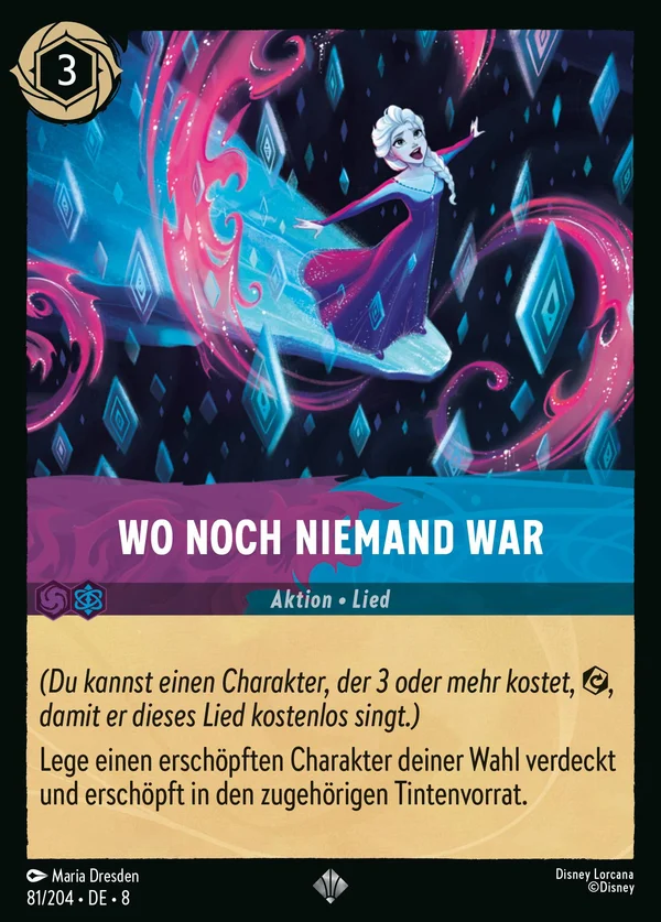 Wo noch niemand war — Disney Lorcana Aktion card from The Reign of Jafar