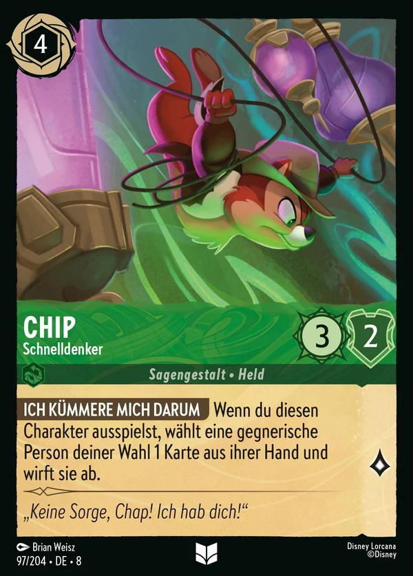 Chip - Schnelldenker — Disney Lorcana Charakter card from The Reign of Jafar