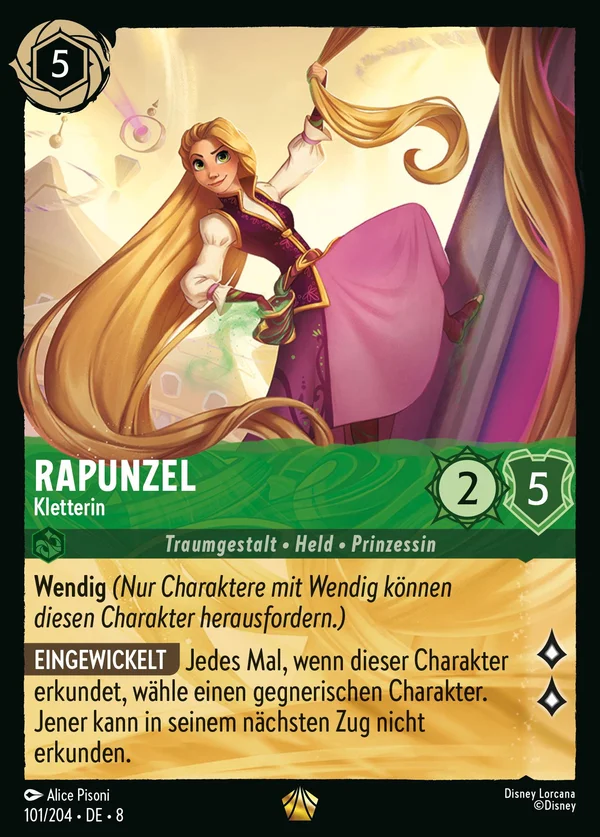 Rapunzel - Kletterin — Disney Lorcana Charakter card from The Reign of Jafar