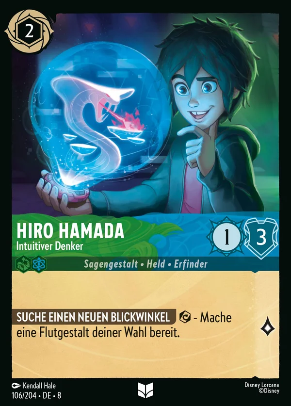 Hiro Hamada - Intuitiver Denker — Disney Lorcana Charakter card from The Reign of Jafar