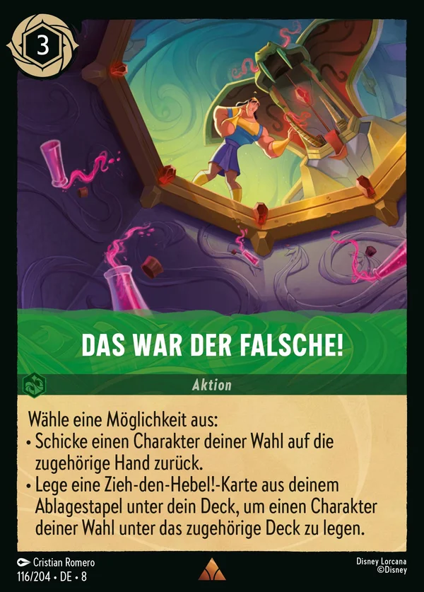 Das war der Falsche! — Disney Lorcana Aktion card from The Reign of Jafar