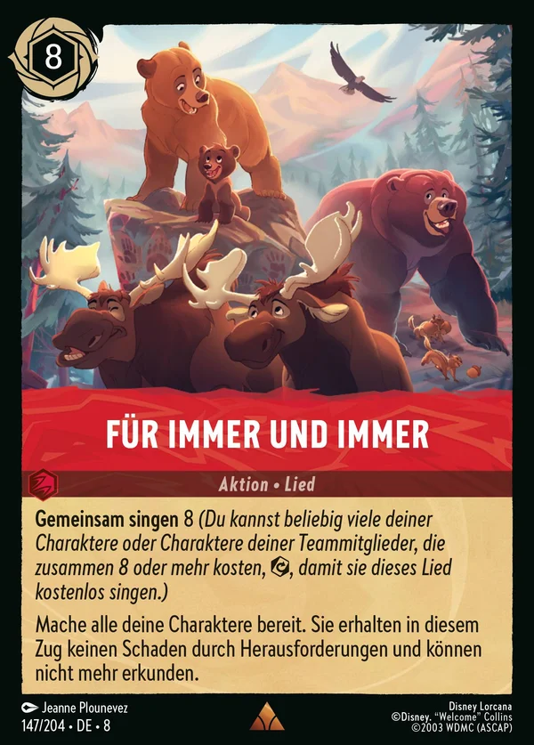 Für immer und immer — Disney Lorcana Aktion card from The Reign of Jafar