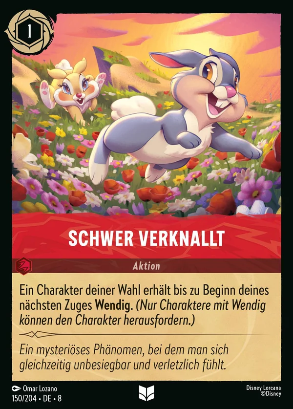 Schwer verknallt — Disney Lorcana Aktion card from The Reign of Jafar