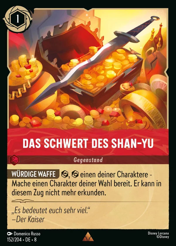 Das Schwert des Shan-Yu — Disney Lorcana Gegenstand card from The Reign of Jafar
