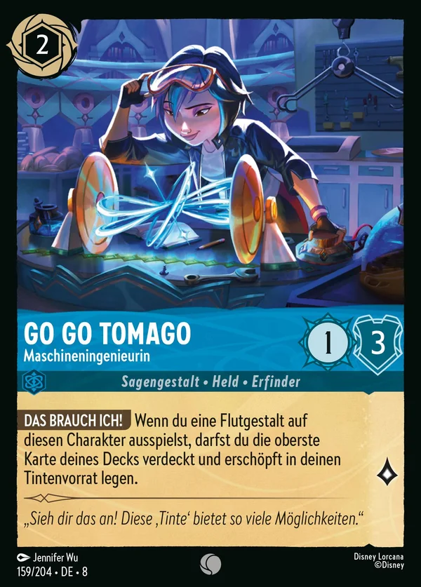 Go Go Tomago - Maschineningenieurin — Disney Lorcana Charakter card from The Reign of Jafar