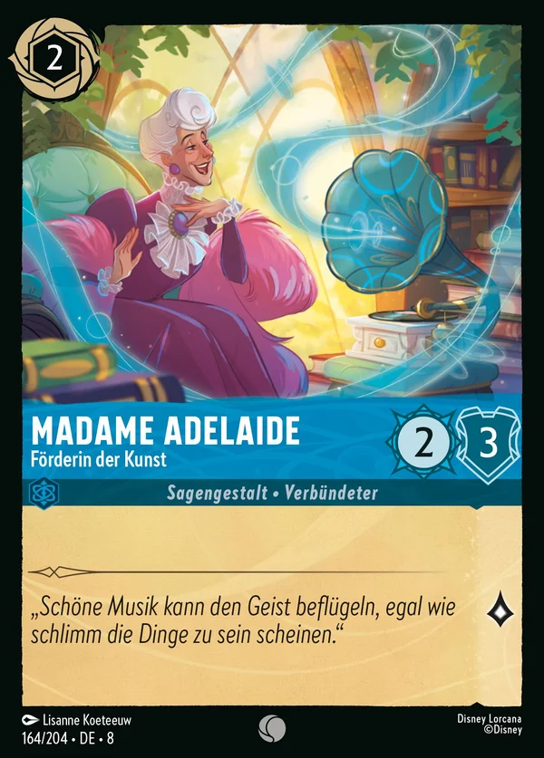 Madame Adelaide - Förderin der Kunst — Disney Lorcana Charakter card from The Reign of Jafar