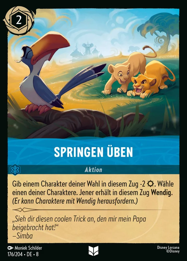 Springen üben — Disney Lorcana Aktion card from The Reign of Jafar