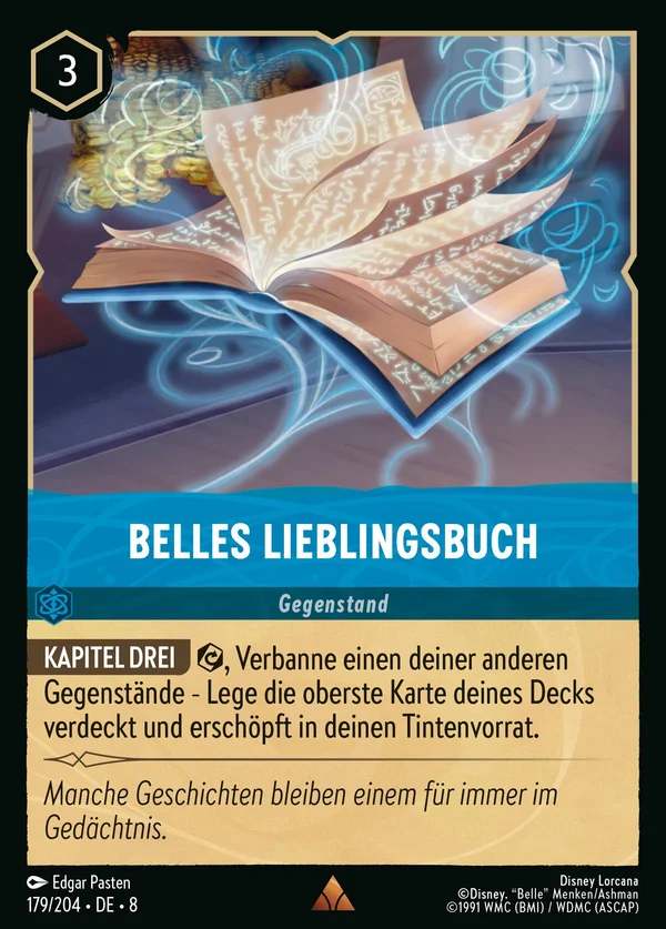 Belles Lieblingsbuch — Disney Lorcana Gegenstand card from The Reign of Jafar
