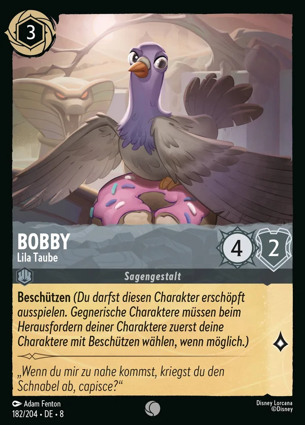 Bobby - Lila Taube — Disney Lorcana Charakter card from The Reign of Jafar