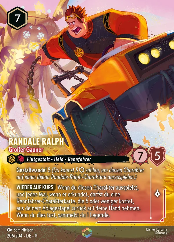Randale Ralph - Großer Gauner — Disney Lorcana Charakter card from The Reign of Jafar