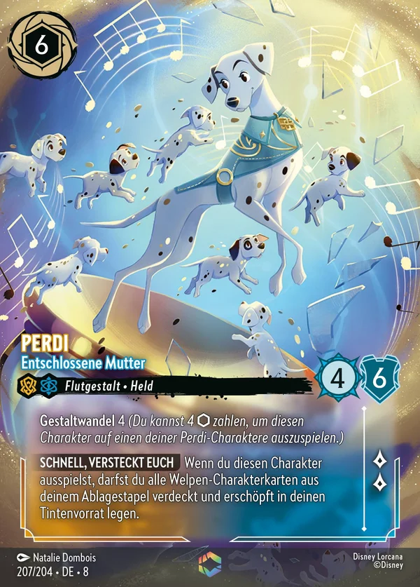 Perdi - Entschlossene Mutter — Disney Lorcana Charakter card from The Reign of Jafar