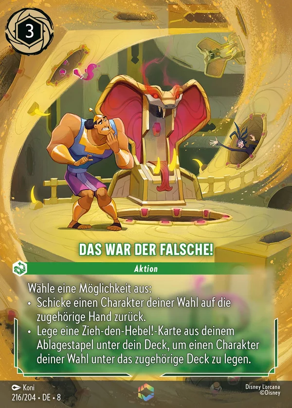 Das war der Falsche! — Disney Lorcana Aktion card from The Reign of Jafar