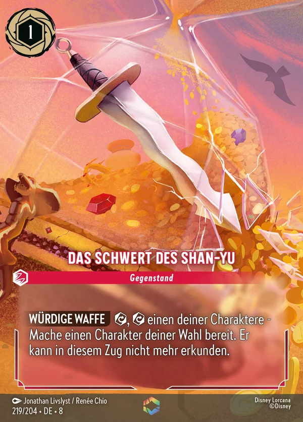 Das Schwert des Shan-Yu — Disney Lorcana Gegenstand card from The Reign of Jafar