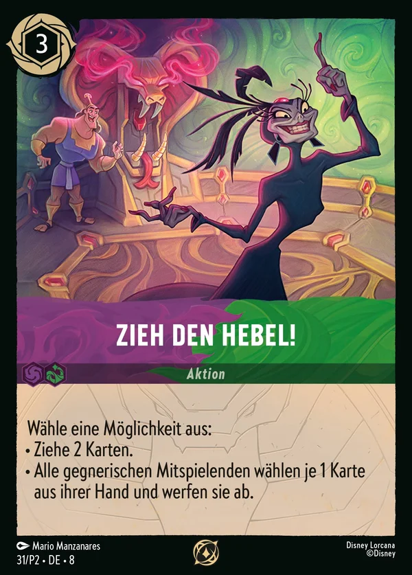 Zieh den Hebel! — Disney Lorcana Aktion card from The Reign of Jafar