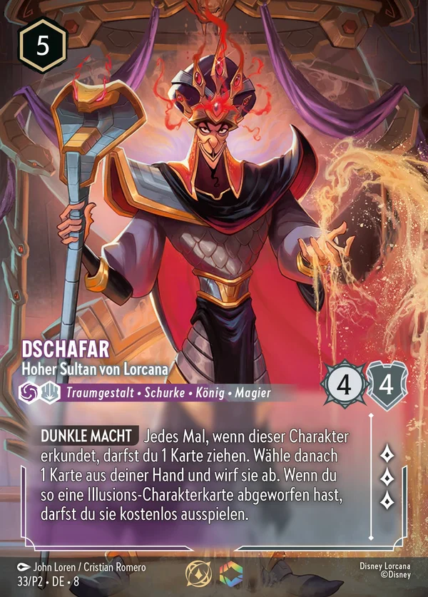 Dschafar - Hoher Sultan von Lorcana — Disney Lorcana Charakter card from The Reign of Jafar