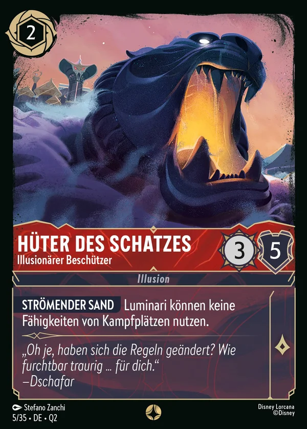 Hüter des Schatzes - Illusionärer Beschützer — Disney Lorcana Charakter card from Illumineer's Quest: Palace Heist