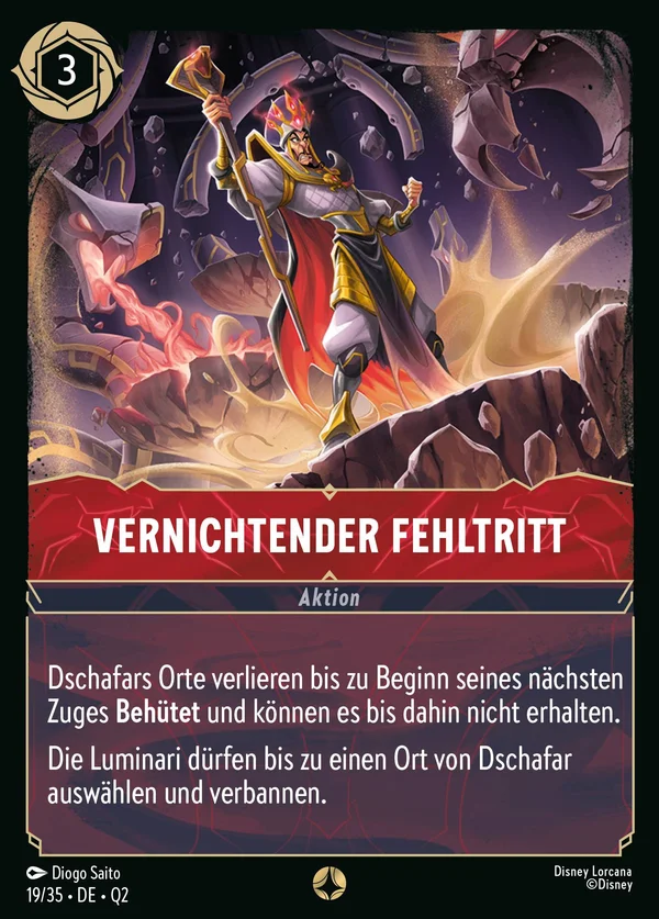 Vernichtender Fehltritt — Disney Lorcana Aktion card from Illumineer's Quest: Palace Heist