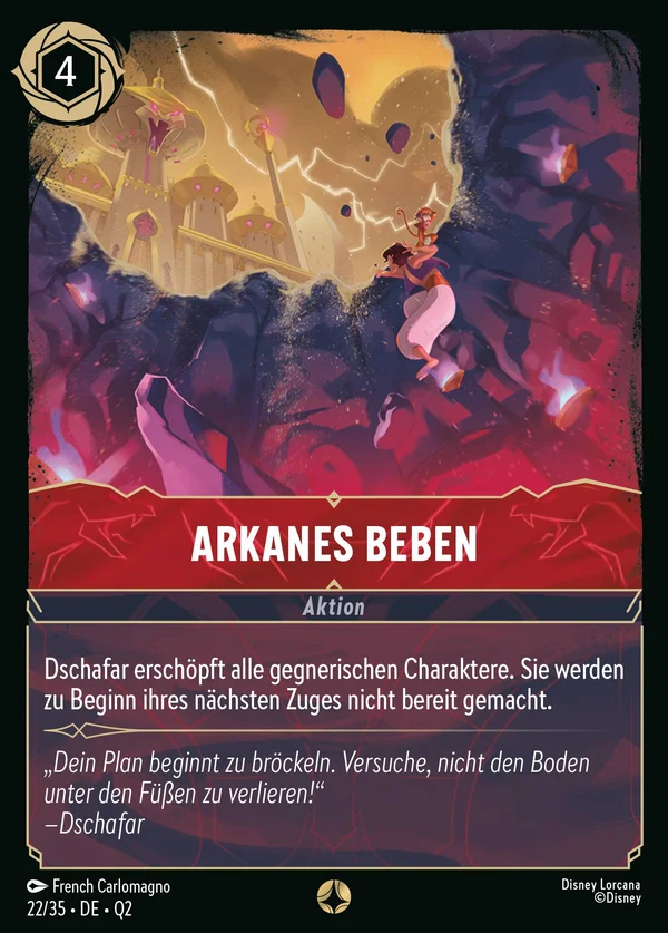Arkanes Beben — Disney Lorcana Aktion card from Illumineer's Quest: Palace Heist